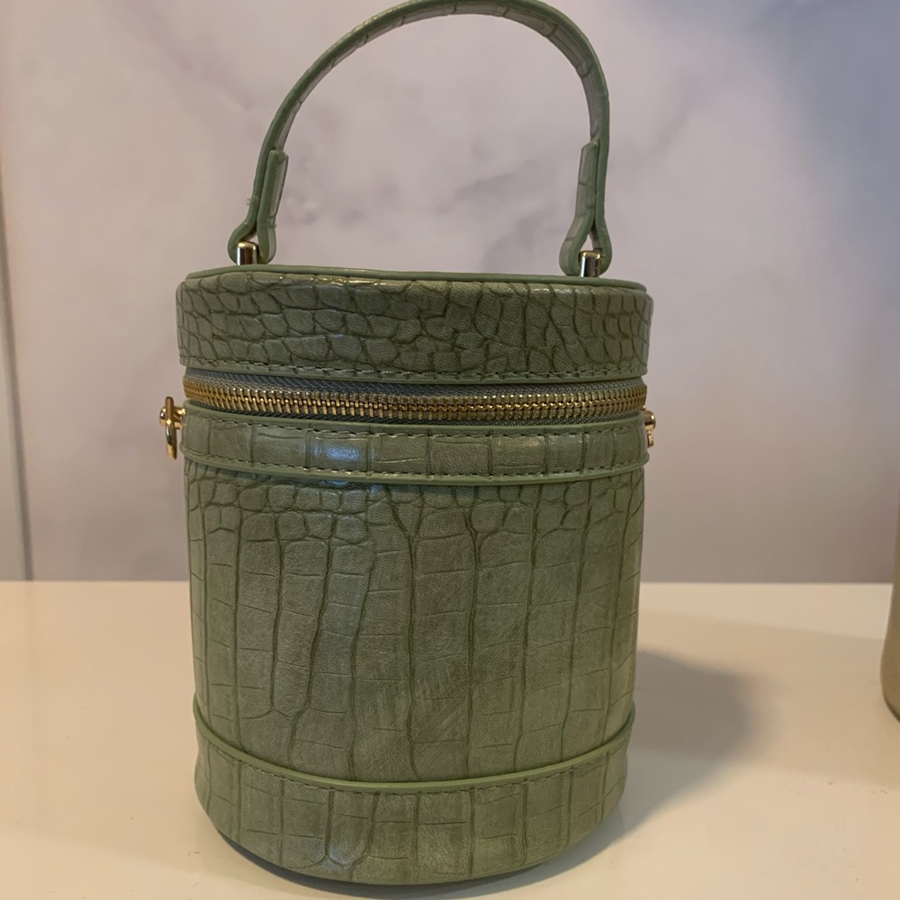 Croc Embossed Bucket Bag